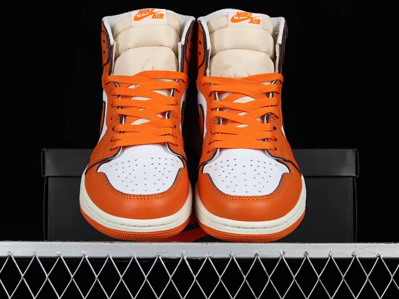 All categories Air Jordan Jordan series basketball shoes Air Jordan 1 High Air Jordan 1 High "Starfish" AJ1 Joe 1 white orange high-top basketball shoes DO9369-101